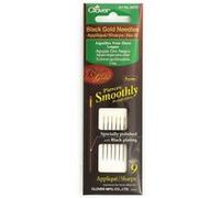Lot de 6 Aiguilles à Appliqué noir-doré longues - Clover(...) - Noir