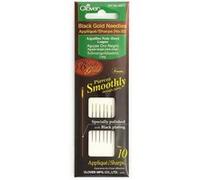 Lot de 6 Aiguilles à Appliqué noir-doré longues - Clover(...) -