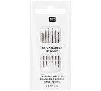 Lot de 6 aiguilles à broder sans pointe 'Rico Design' Taille 24