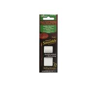 Lot de 6 Aiguilles à quilting noir-doré demi-longues - Clover(...) - Noir G