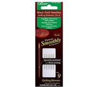 Lot de 6 Aiguilles à quilting noir-doré demi-longues - Clover(...) - Noir