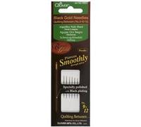 Clover Aiguilles à quilting – Assortiment demi-longues noir-doré – N°9/10/12