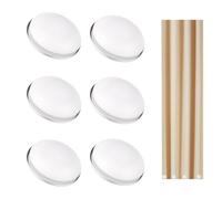 Lot de 6 Aimants pour Rideau de Douche, Poids Rideau Douche Rideaux Étanches Magnétiques Ronds Poids, Résistants à la Rouille Poids Lestage Rideau Empêchent la Doublure de Bouger