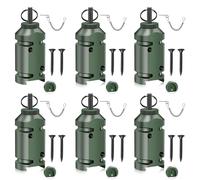 Lot de 6 alarmes de voyage, alarme de voyage à 12 jauges - Système d'alerte précoce pour le camping et la sécurité des biens - Anti-ours - Alarme de voyage de sécurité de camping avec 12 pièces