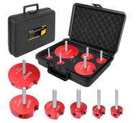 Lot de 6 alésoirs pour retrait de tuyaux en PVC avec construction en aluminium et insert en carbure conçu pour les applications de plomberie impliquant des tuyaux en PVC ABS