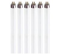 Lot de 6 ampoules fluorescentes T5/WW - Blanc chaud 3000 K - linéaires de 53,3 cm - 13 W T5 - Pour dessous de comptoir