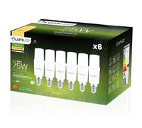 Lot de 6 ampoules LED E14 T37 10W 1055 lm blanc chaud