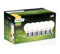 Lot de 6 ampoules LED E27 7W 806 lm 3000K filament LUMILED