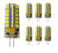 Lot de 6 ampoules LED G4 AC/DC 12 V 4W Remplacement pour ampoule 40W,6000 K Blanc froid Ampoule CRI 80Ra 320 lm Angle d'éclairage 360