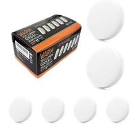 Lot de 6 ampoules LED GX53 blanc chaud 3000K, ampoule LED 8W GX53 pour placard, ampoule GX53 remplace les ampoules halogènes 60W GX53, lampe LED 230V 720 lm, 120°, IRC > 80 non dimmable.