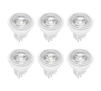Lot de 6 ampoules LED MR11 2,5 W = 22 W GU4 180 lm Blanc chaud 2700 K