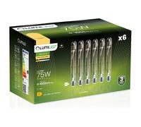 Lot de 6 ampoules LED tubulaires E27 T30 8W (équivalent 75W), 1055 lm, 3000K