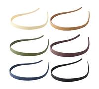 Lot de 6 anneaux à cheveux fins pour femme, accessoires de cheveux simples, accessoires pour cheveux, cerceaux à cheveux antidérapants, cerceaux décoratifs pour cheveux