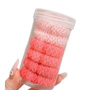 Lot de 6 anneaux à cheveux tissés extra fermes et flexibles pour queue de cheval - Accessoires pour exercices quotidiens - Élastiques extensibles pour les cheveux - Pour entraînement de danse