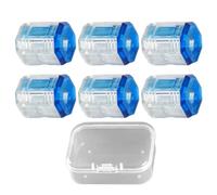 Lot de 6 anneaux à vis magnétiques transparents pour outils à main - Aimant de foret, support d'anneau de tournevis, prise en main sécurisée - Pour hommes, professionnels, débutants, travailleurs