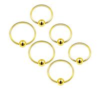 Lot de 6 anneaux captifs de 3 mm pour cartilage, tragus, nez, septum, sourcils, bijoux pour plus de couleurs et de tailles, anneaux-pour-corps