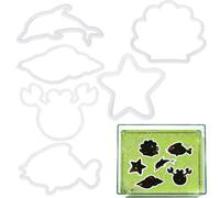 Lot de 6 anneaux d'alimentation flottants pour aquarium Betta et Guppy | Lot de 6 anneaux d'alimentation flottants pour aquarium en forme de lentilles d'eau Anneau d'isolation de dessin animé