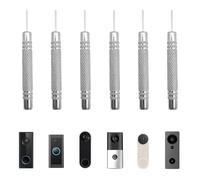 Lot de 6 anneaux de retrait de sonnette de porte - Outil de démontage de sécurité - Accessoires de rechange compatibles avec la sonnette vidéo Eufy Nest Google