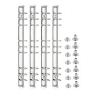 Lot de 6 anneaux en D B5 9 trous de rechange pour planificateurs (26,3 x 2 cm)