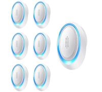 Lot de 6 Antiparasitaires Intérieur - Repulsif Souris - Ultrason Souris et Rats - Anti Souris - Lutte antiparasitaire Efficace pour Les rongeurs,Moustique,Araignée,Cafard,Mouch