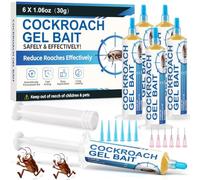 Lot de 6 appâts en gel pour cafards - Pour une utilisation en intérieur