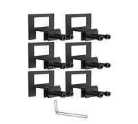 Lot de 6 arrêts coulissants réglables en métal pour lit réglable