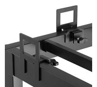 Lot de 6 Arrêts de Matelas Antidérapants Réglables, Cale et Stabilisateurs pour Cadre de Lit en Métal, Connecteur et Support Solide, Anti-Glisse (Noir)