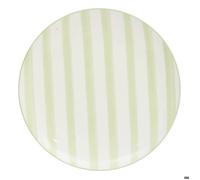 Lot de 6 Assiette plate rayée Charlie vert D27cm - Atmosphera Créateur d'intérieur