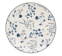 Lot de 6 Assiette plate Umami D26cm fleur bleu - Atmosphera Créateur d'intérieur