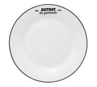 Lot De 6 Assiettes à Dessert "bistrot" - Blanc - D 20 Cm