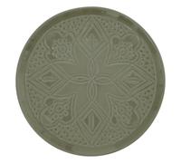 Lot de 6 Assiettes à Dessert Faïence ""Sienna"" 20cm Vert Olive