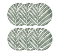 Lot de 6 Assiettes à Dessert ""Green Harmony"" 19cm Vert