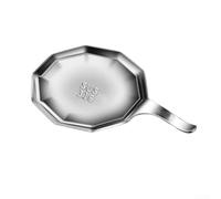 Lot de 6 assiettes à sauce en acier inoxydable 316L épais avec poignée fonctionnelle pour la maison, la cuisine ou le restaurant (A)