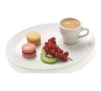 LOT DE 6 ASSIETTES CAFE GOURMAND ISIS L250 x lg195 x H20 mm