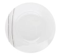 Lot de 6 Assiettes Creuse ""Lignes"" 20cm Blanc