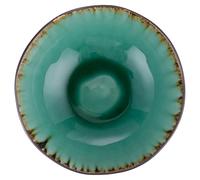 Lot de 6 assiettes creuses 17,5 x 5,5 cm en grès bicolor, The Market