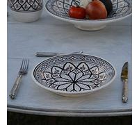 Lot de 6 assiettes creuses Bakir gris - D 24 cm