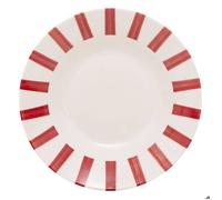 Lot de 6 assiettes creuses Cheri rouge D20,2xH4cm - Atmosphera Créateur d'intérieur