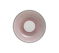- Lot de 6 Assiettes Creuses Porcelaine Lunis 20cm Rouge