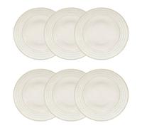 Lot de 6 Assiette creuse à bord trait Camille D.20 blanc - Atmosphera Créateur d'intérieur