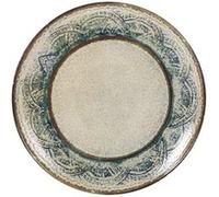 Lot de 6 assiettes de présentation TANIA , plat à servir en fine porcelaine -Diamètre 26 x hauteur 3 cm - -