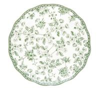 Lot de 6 assiettes dessert Lisière ronde D.21cm vert - Atmosphera Créateur d'intérieur