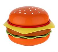 Lot de 6 assiettes empilables conçues pour un rangement efficace et un service multifonction des hamburgers, sushi, apéritifs, collations, passe au lave-vaisselle (point blanc)