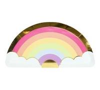 Lot de 6 Assiettes en Papier "Licorne" 27cm Multicolore Multicolore G