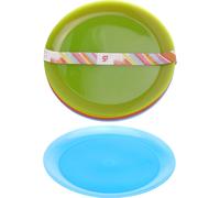 Lot de 6 Assiettes en PP - Confetti - Noir