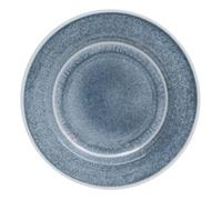 Lot de 6 assiettes plate Fanny D28cm bleu - Atmosphera Créateur d'intérieur
