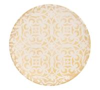 Lot de 6 Assiettes Plates "Anna" 25cm Crème