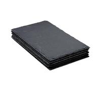 Secret de Gourmet – Assiettes plates Ardoise II 30 cm Gris – Lot de 6