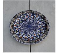 Lot de 6 assiettes plates Bakir bleu - D 24 cm