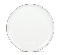 Lot de 6 assiettes plates blanc Sélène